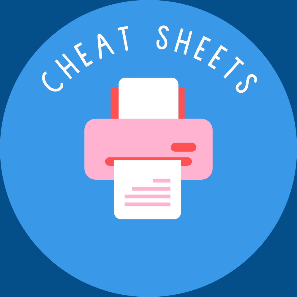 Quilting Cheat Sheets