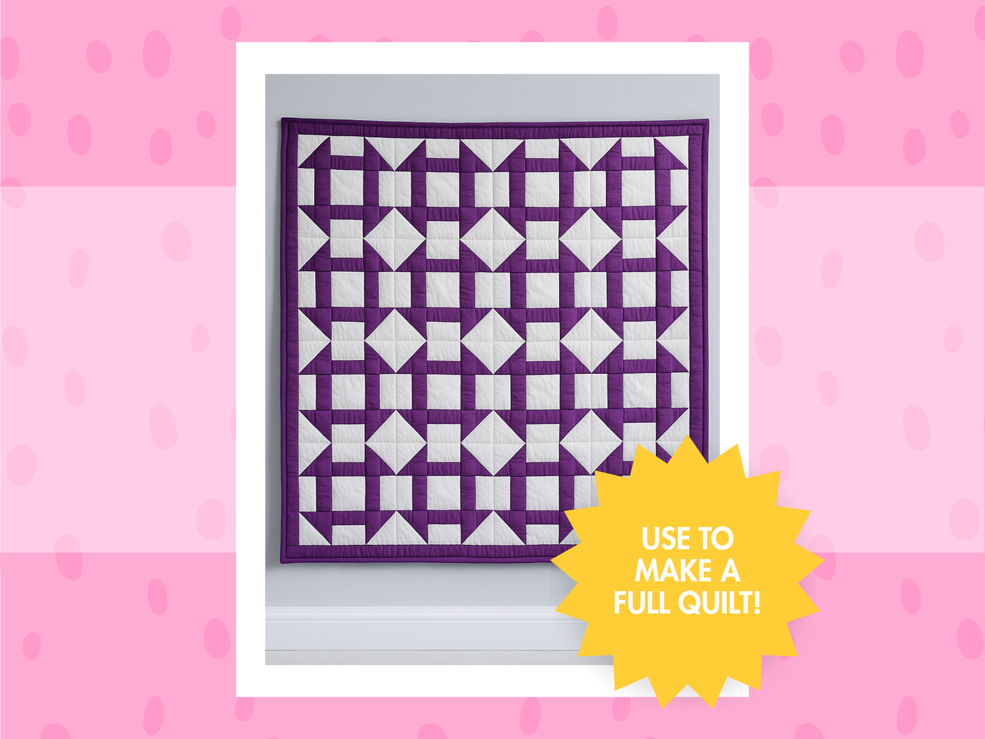 Churn Dash - Quilt Block Pattern on a Page - Banksia Quilts