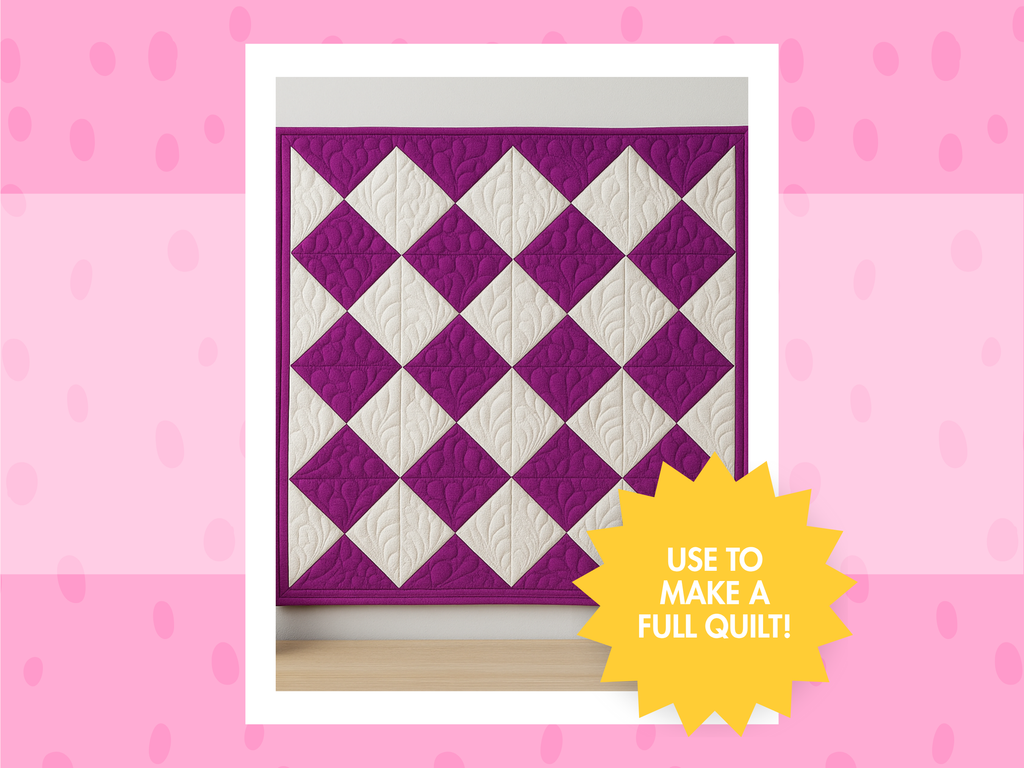 Hourglass Block on a Page - Beginner Quilt Block PDF - Banksia Quilts