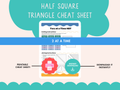 2 at a Time Half Square Triangle Cheat Sheet - Printable Quilting Reference by Banksia Quilts - Banksia Quilts