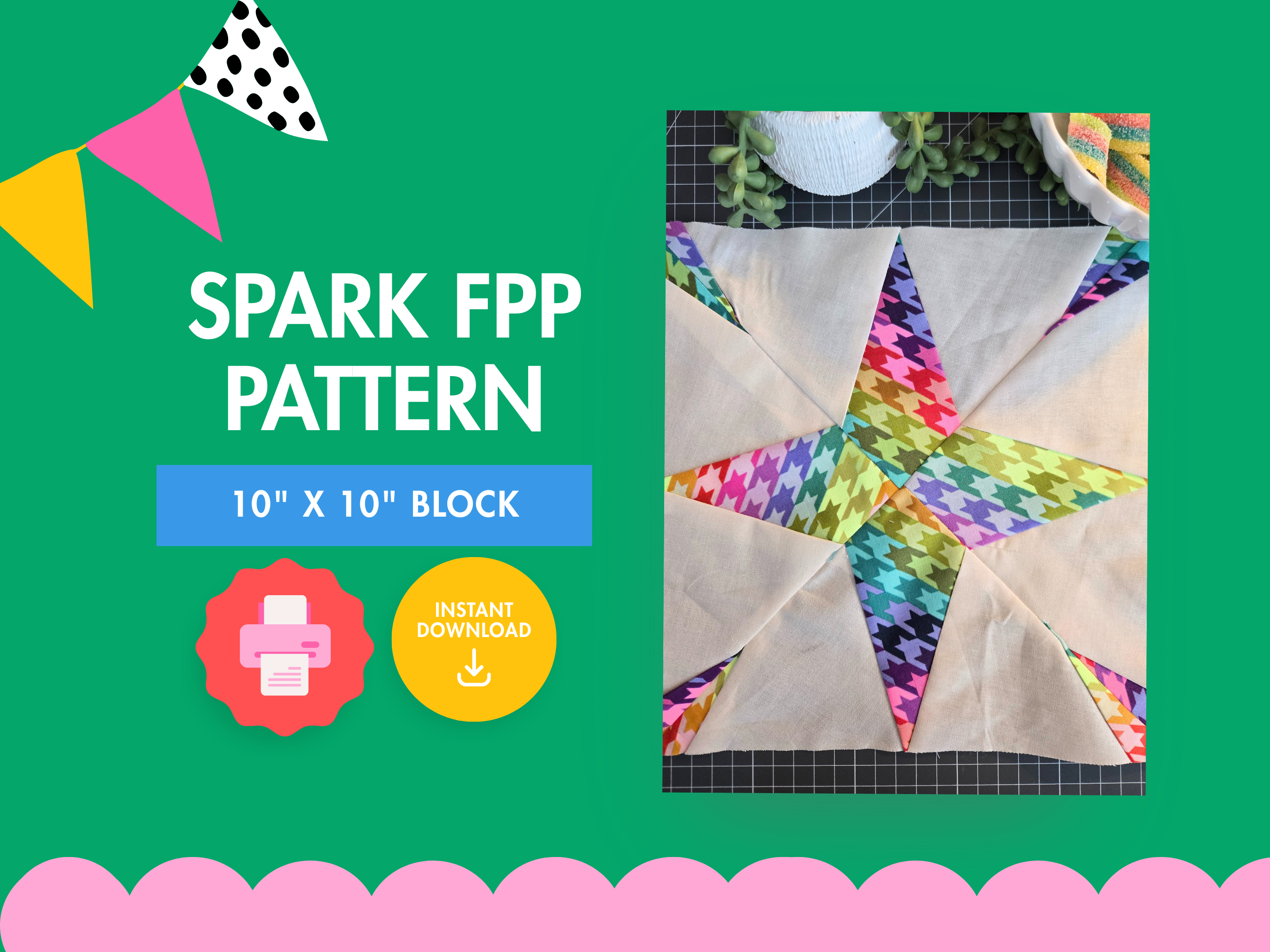 Spark Foundation Paper Piecing Pattern