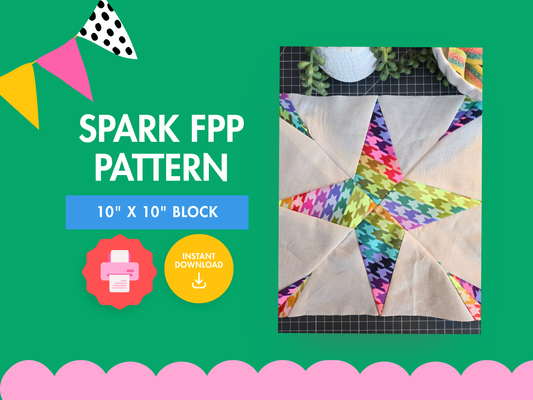 Spark Foundation Paper Piecing Pattern