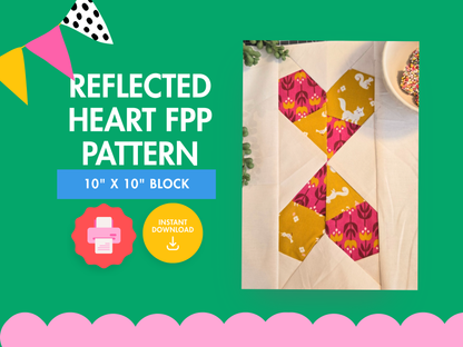 Reflected Heart FPP Block (Free Download)