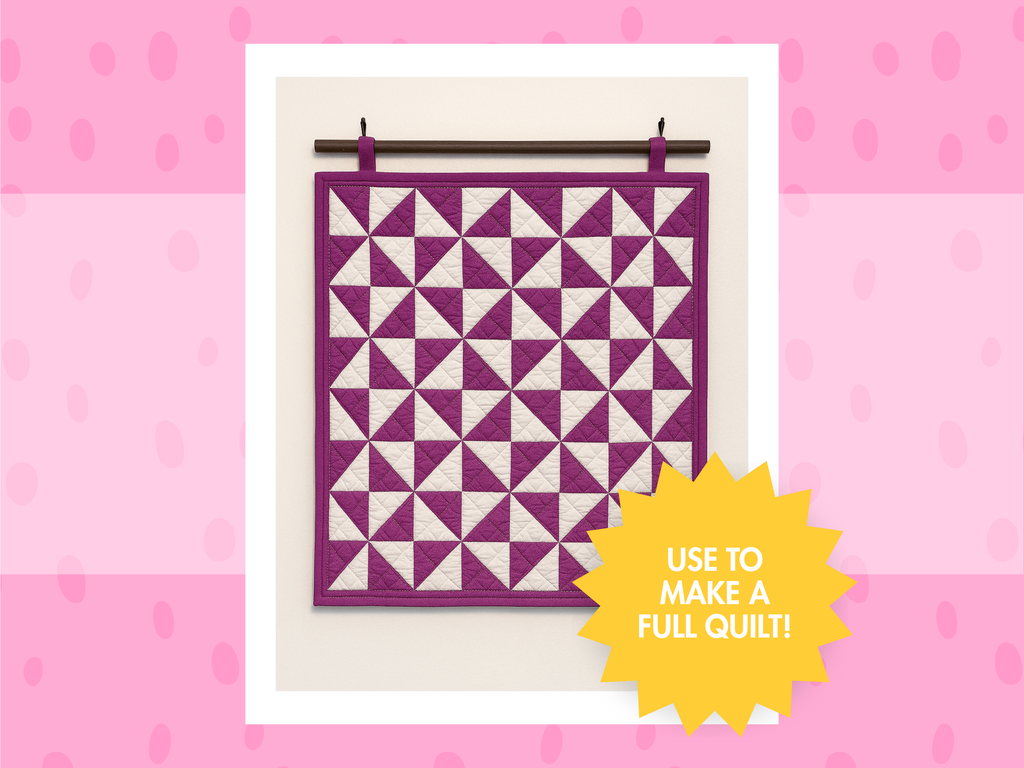 Pinwheel Block on a Page - Beginner Quilt Block PDF - Banksia Quilts