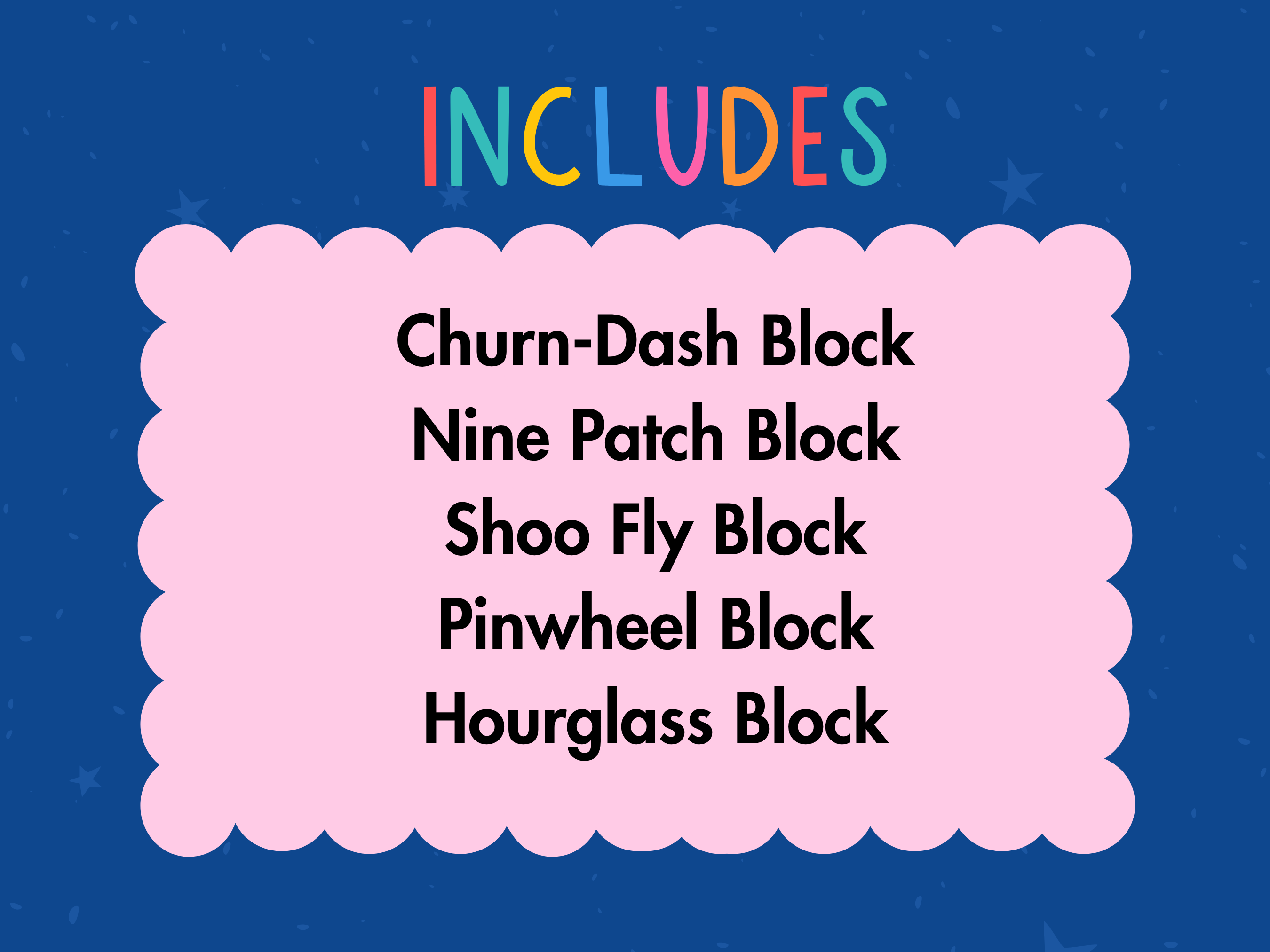 5 Quilt Block on a Page Bundle - Beginner Quilt Sampler Block PDF Set - Banksia Quilts