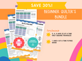 Half Square Triangles + Flying Geese Cheat Sheets - Printable Quilting Reference Set - Banksia Quilts