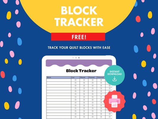 Free Quilt Block Tracker Checklist (Printable PDF)