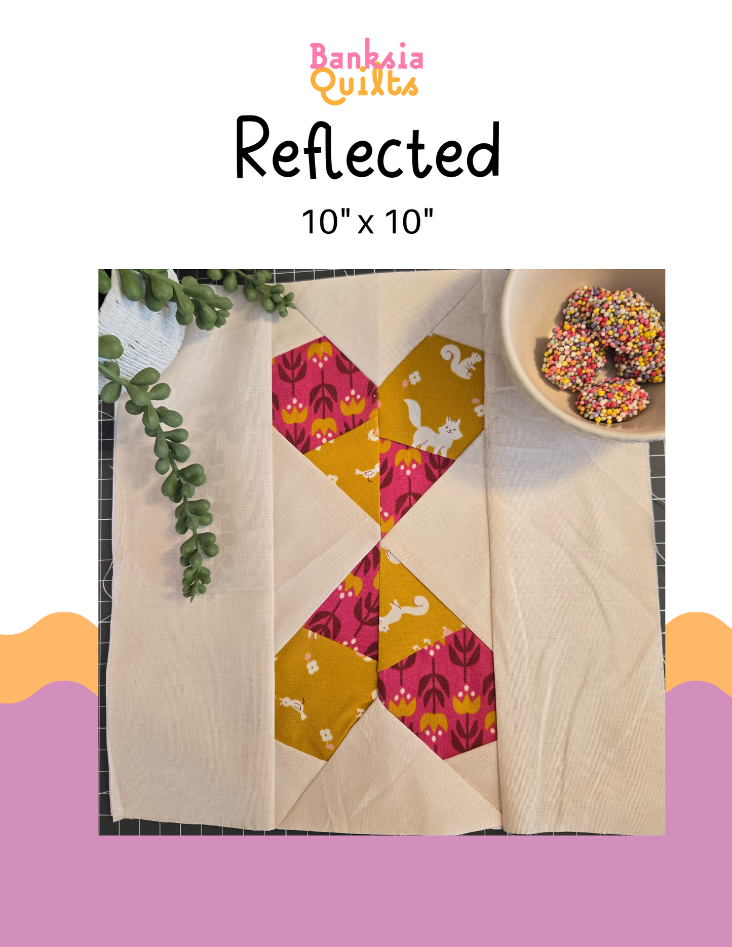 Reflected Heart FPP Block (Free Download)