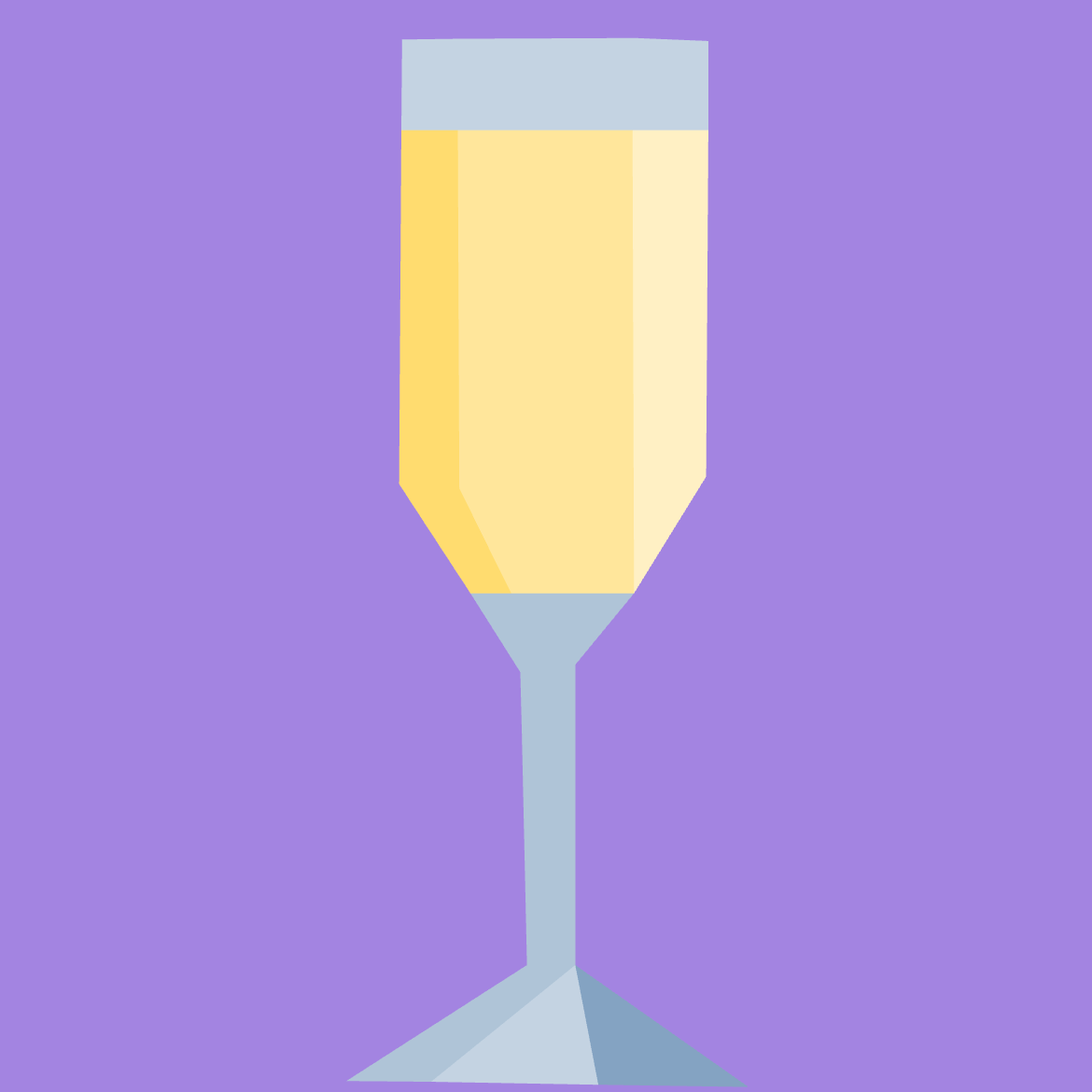 Champagne Glass Foundation Paper Piecing Pattern