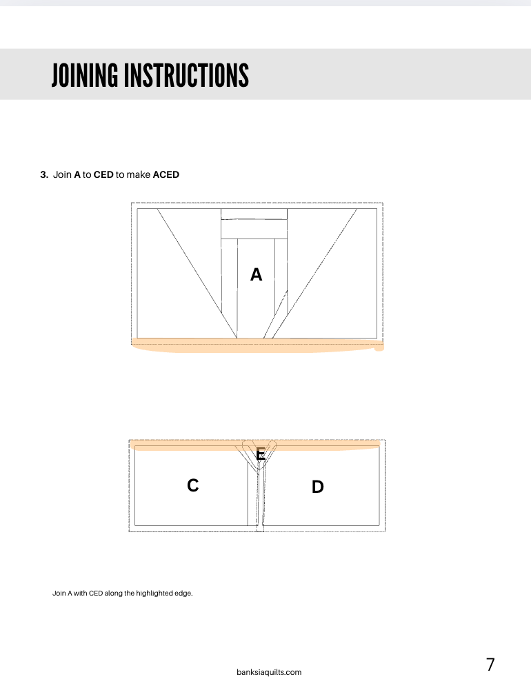 Champagne Glass Foundation Paper Piecing Pattern