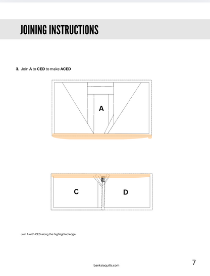 Champagne Glass Foundation Paper Piecing Pattern
