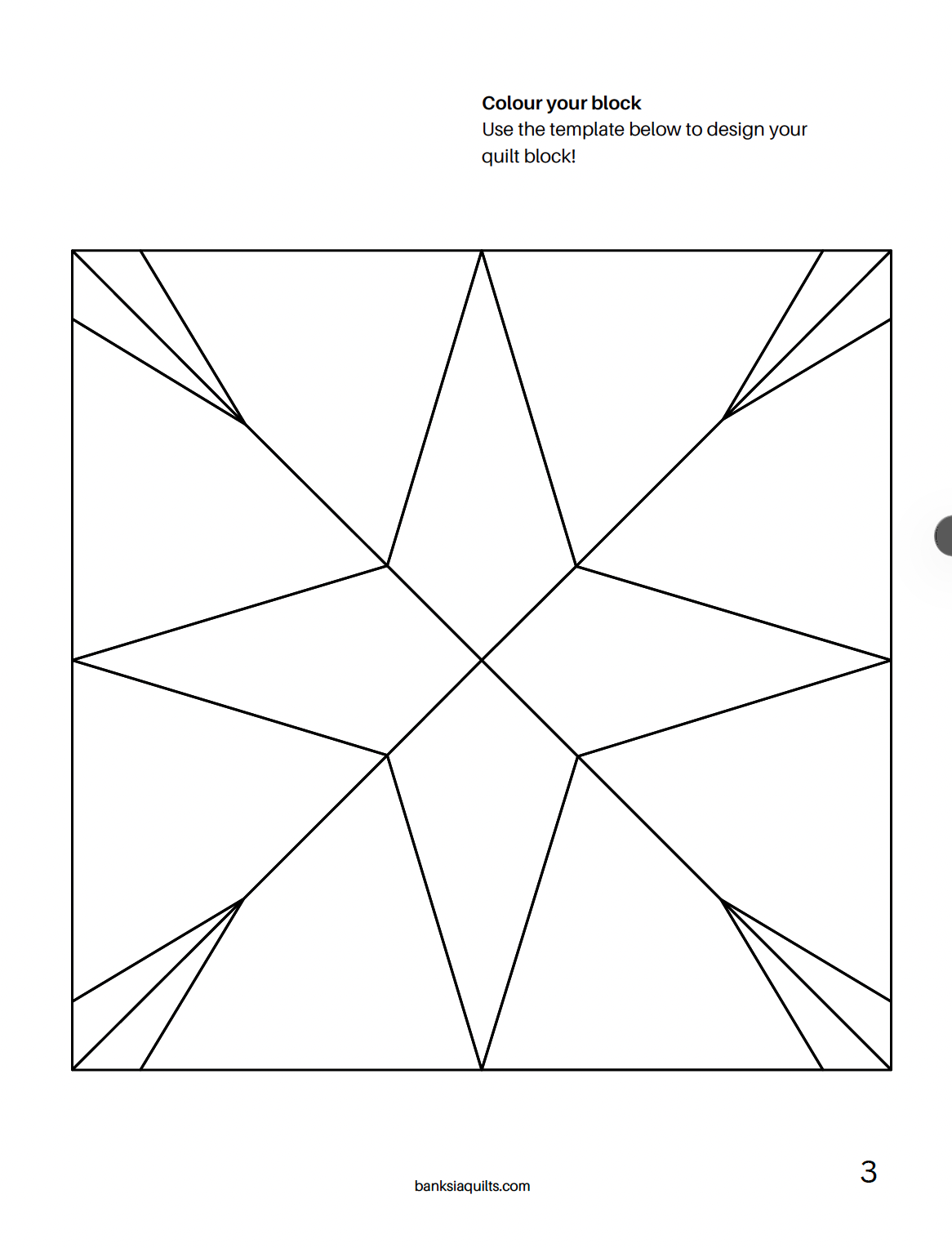 Spark Foundation Paper Piecing Pattern