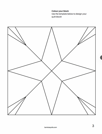 Spark Foundation Paper Piecing Pattern
